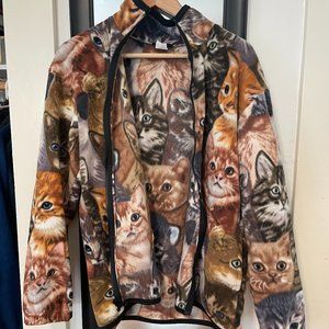 Cozy Corner Cat Fleece Women's Small NWT